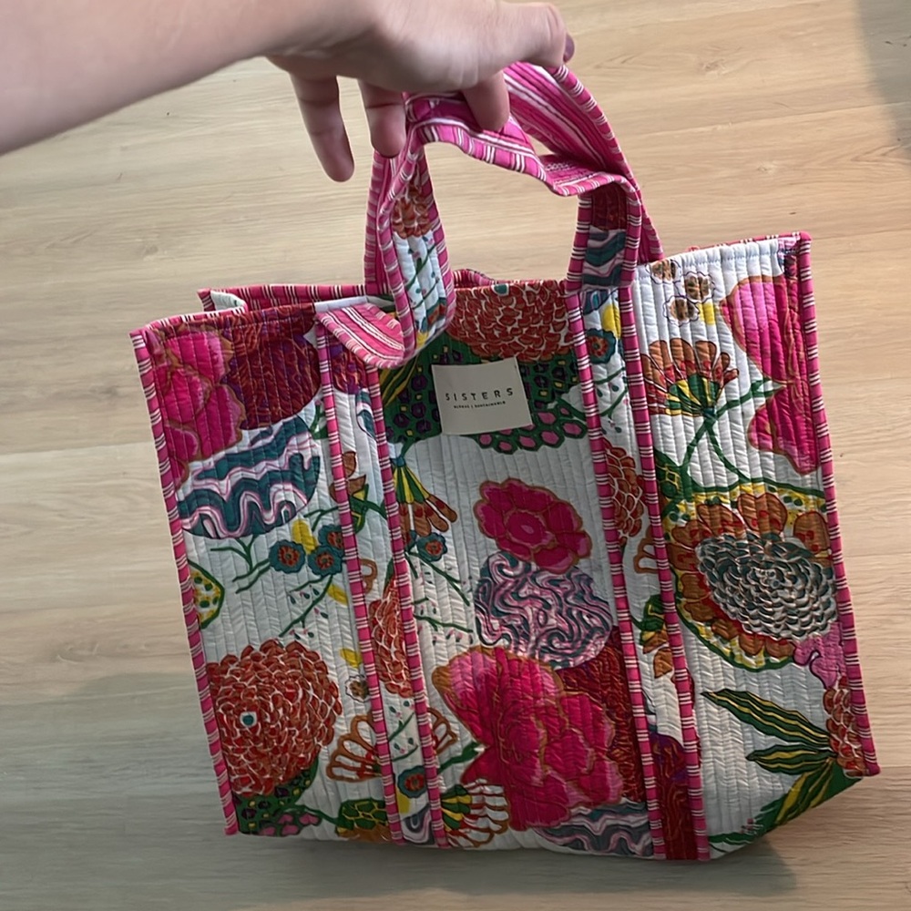Quilted cotton tote bag - Picture 6 of 6